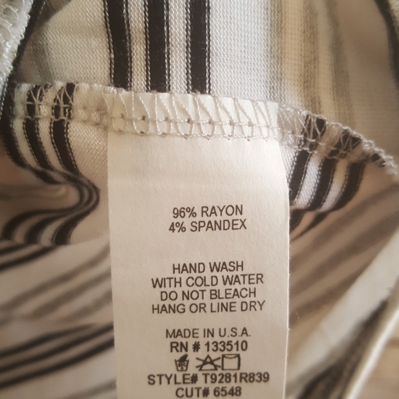 NWOT Raglan Striped Soft Long Sleeve Top S M L - Picture 8 of 8