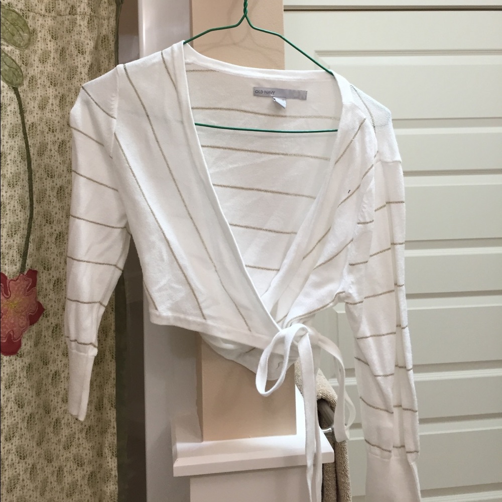 Cropped cardigan with ¾ sleeves