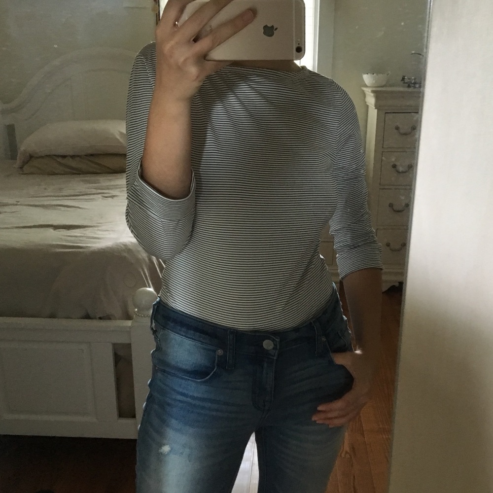 Striped crop top