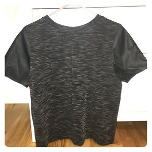 LOFT Faux knot short sleeve shirt