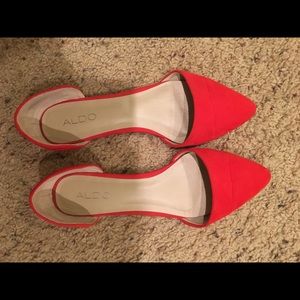 Aldo red flats