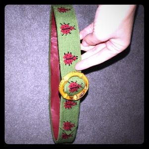 Needlepoint belt