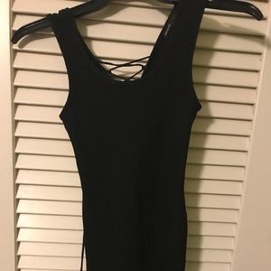 Black tight dress