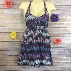 Pins and Needles Zig Zag Hi-Lo Fit and Flare Dress