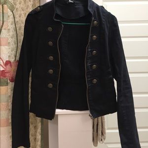 Black military style jacket
