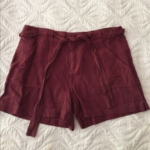 Anthropologie linen shorts