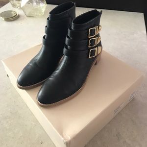 Loeffler Randall Fenton triple buckle bootie