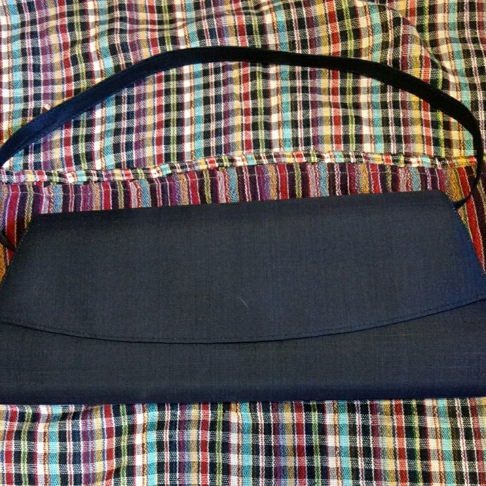 Navy blue clutch purse