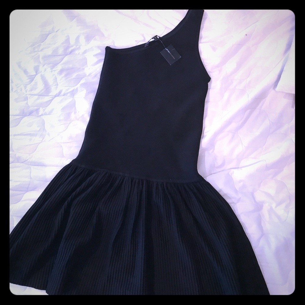 Off the should black dress