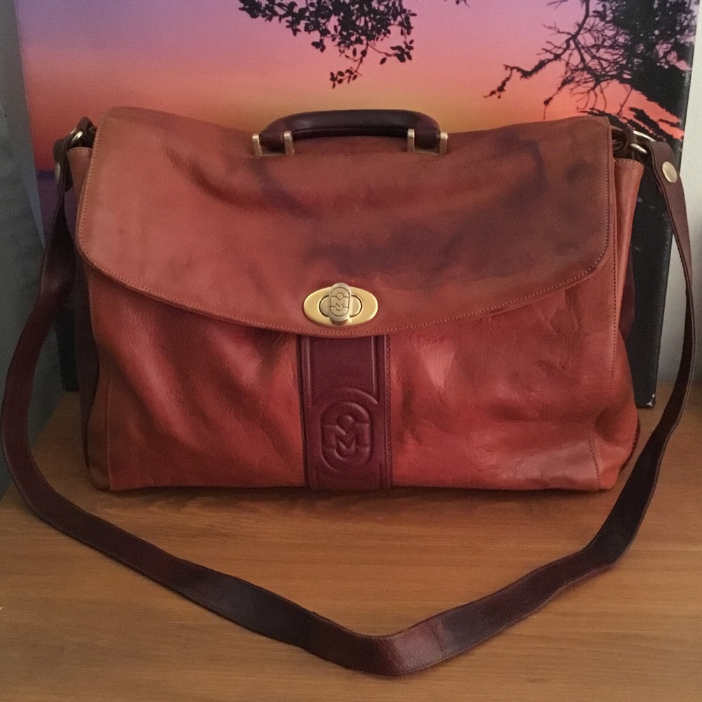 🌹Vintage Marino Orlandi Bag 💼 Leather - Picture 1 of 7