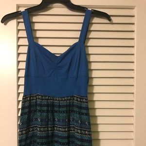 Women's black and green maxi dress