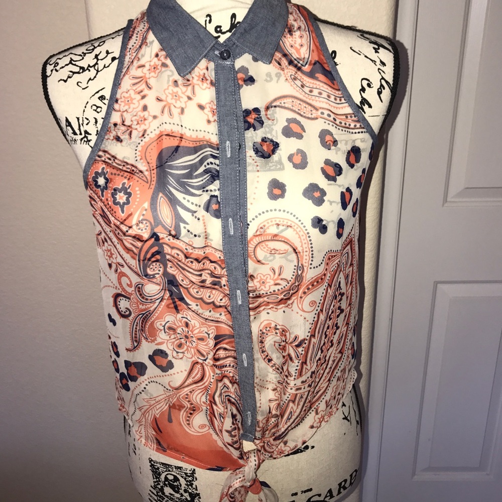 Sheer Multi-color Top
