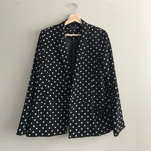 Polka dot blazer