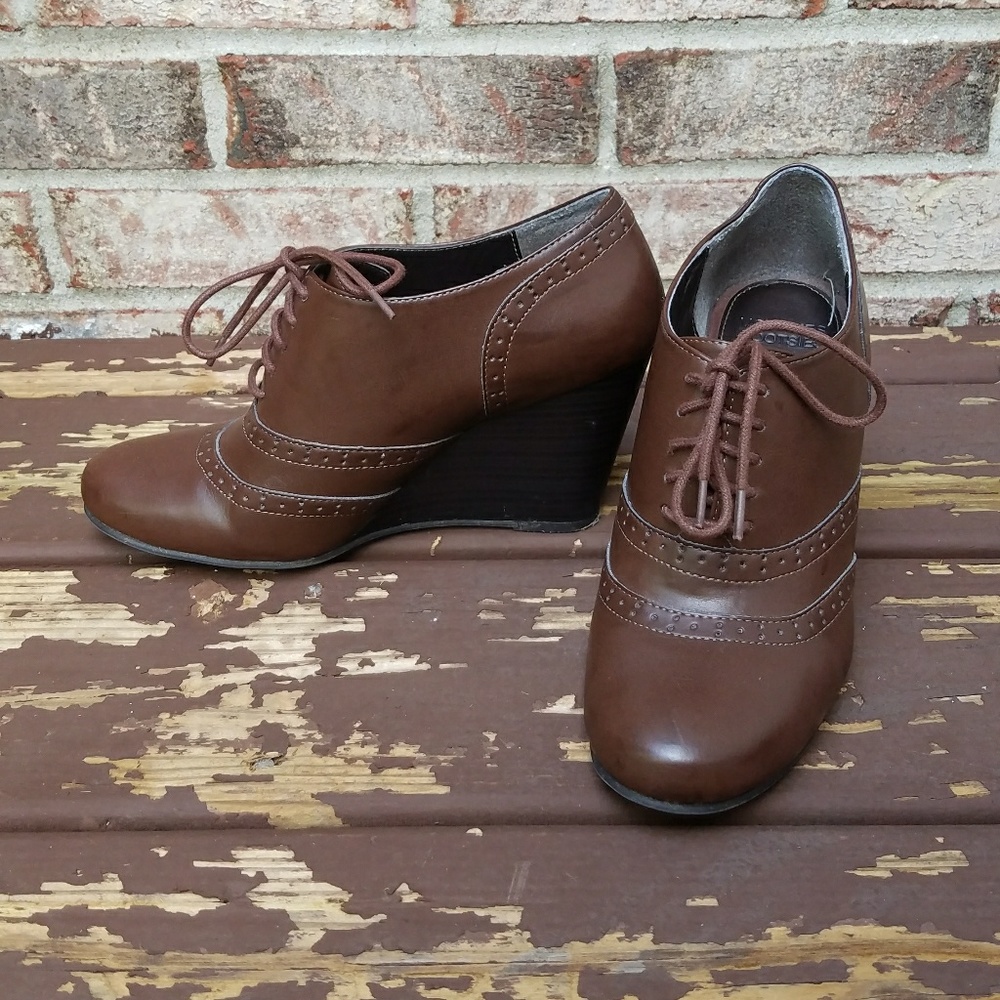 Brown Booties in Excellent Condition