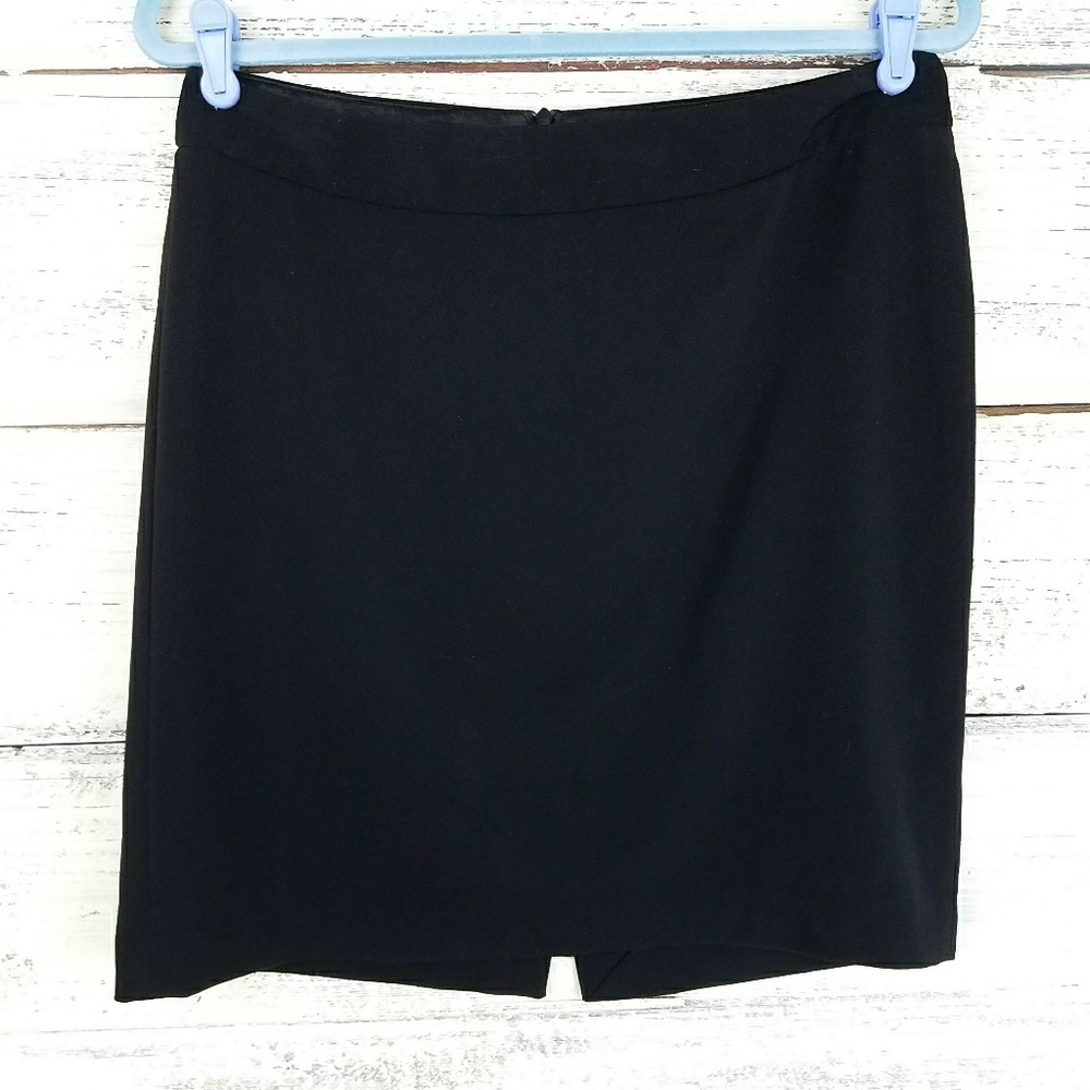 White House Black Market Black Career Skirt Sz 8