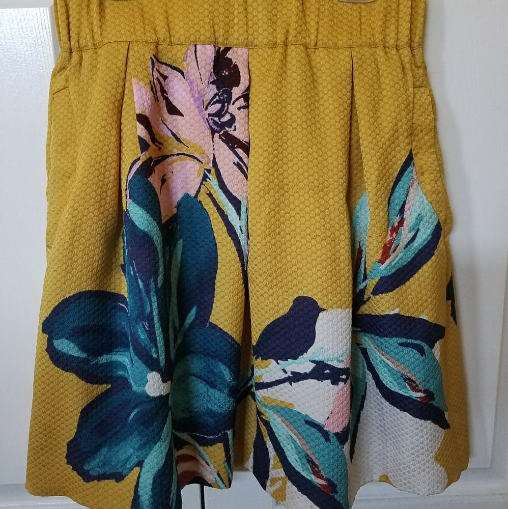 Anthropologie Maeve Tropicale Skirt