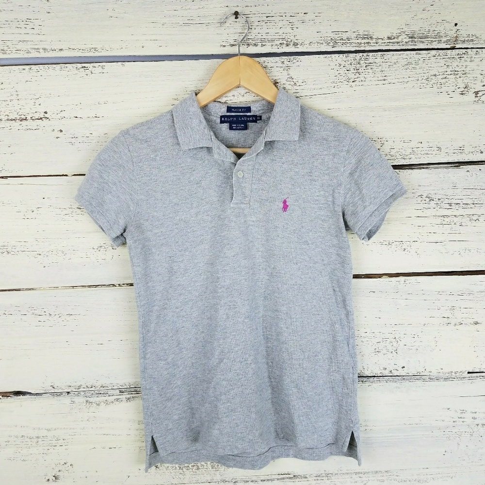 Ralph Lauren Classic Fit Gray Polo Size XS