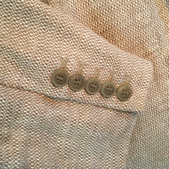 Shimmering taupe and white fitting jacket - Picture 4 of 4