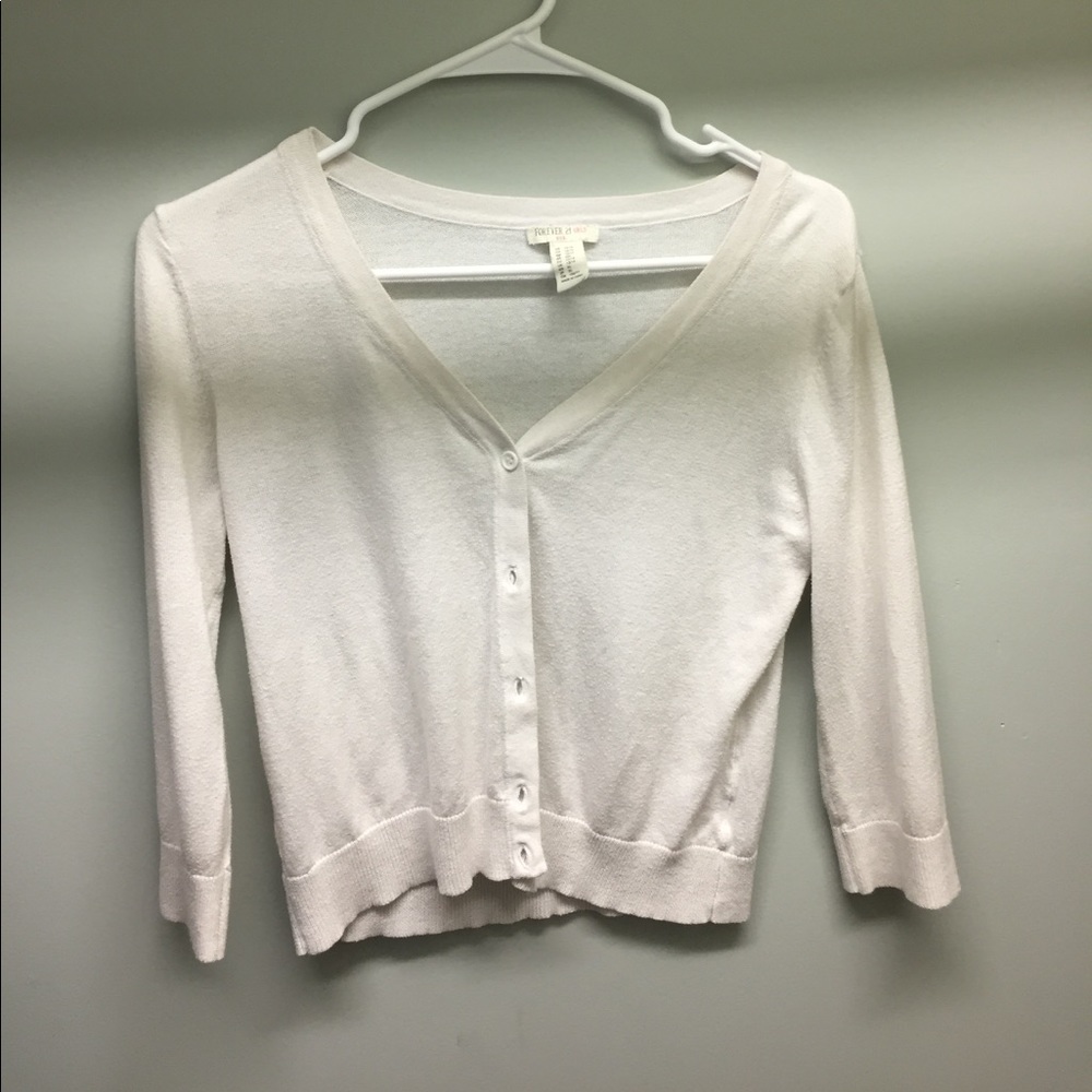 White Cardigan