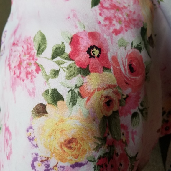 Flowered sleeveless dress - Picture 2 of 5