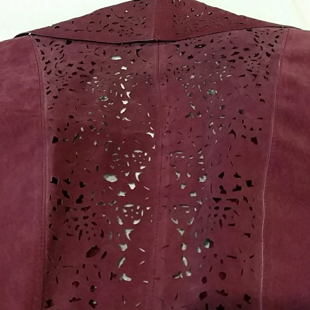 💥SOLD!💥 NWT Carlos Falchi Leather Jacket - Picture 6 of 8