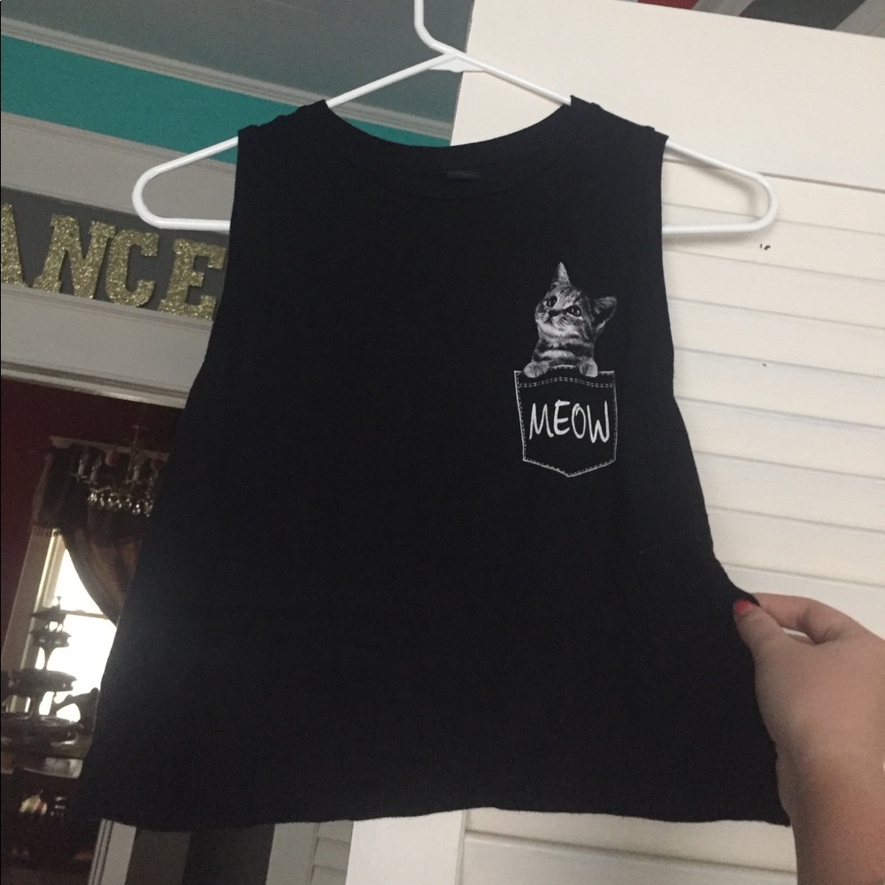 Pocket kitten MEOW shirt