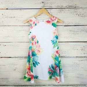 Zara Girls Soft Collection White Floral Dress