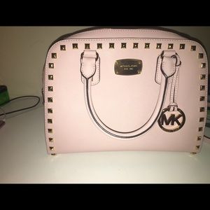 Brand new Michael Kors studded leather satchel