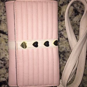 Betsey Johnson Light Pink Cross Body