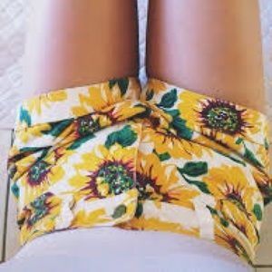 Sunflower High Waisted Denim Shorts