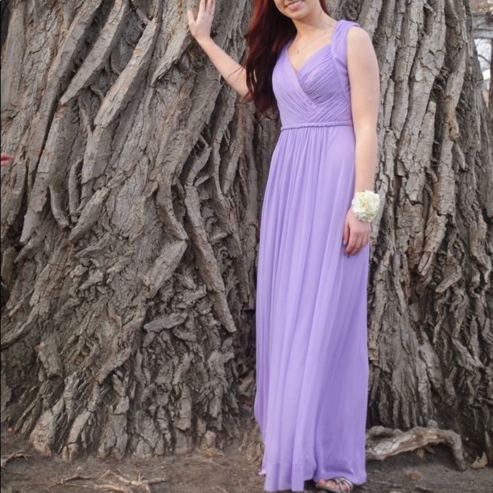 Purple prom gown