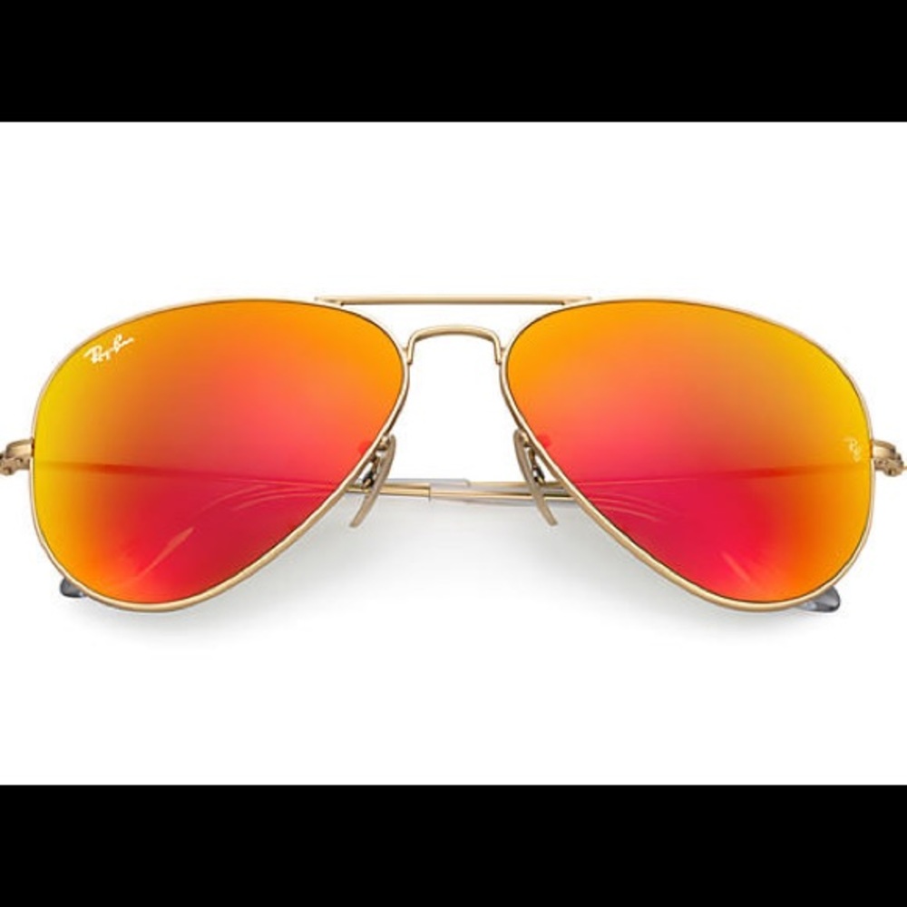 Rayban Aviator Flash - in Gold Orange