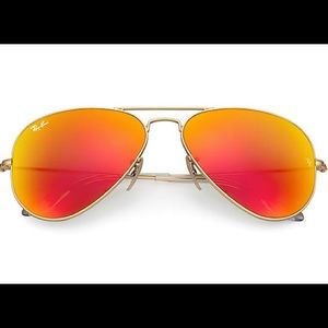 Rayban Aviator Flash - in Gold Orange