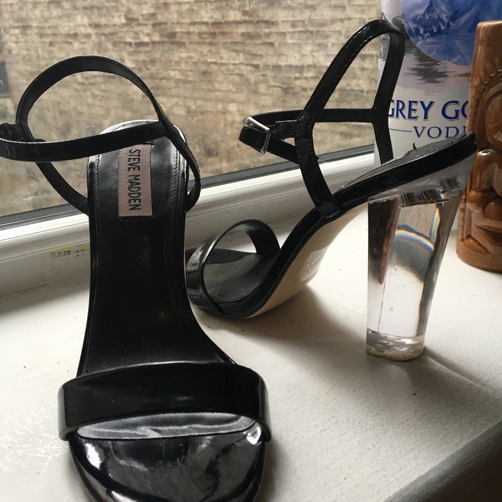 Steven Madden Black Patent Leather Heels