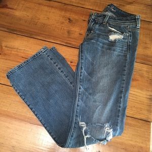 AE Boot Cut ripped jeans