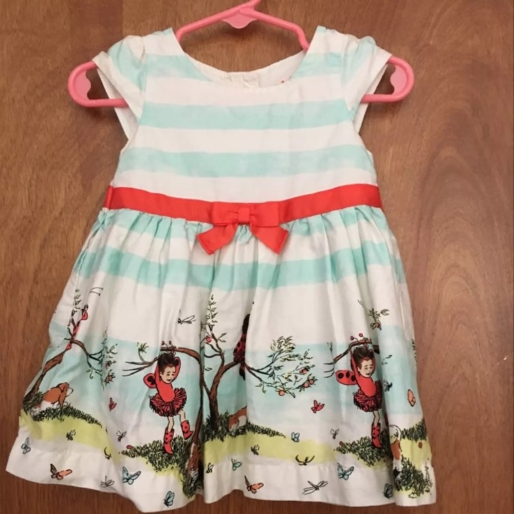 12 Month ladybug girl dress