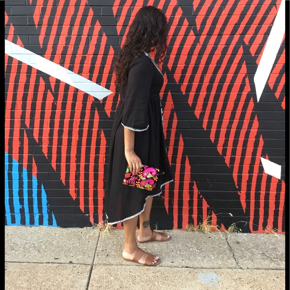 Holi Bag - colorful handcrafted clutch/crossbody