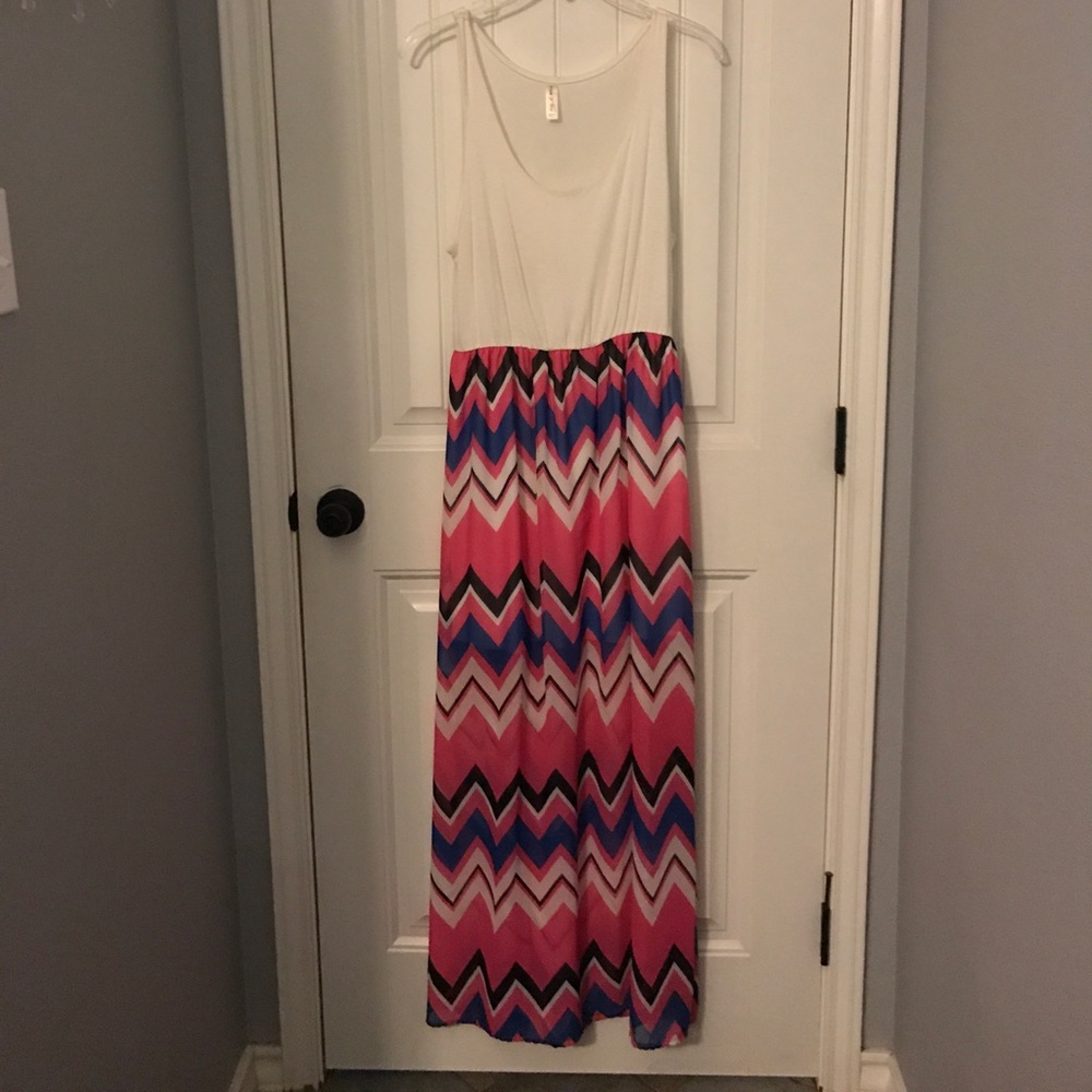 Chevron maxi dress
