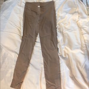 Stretch, skinny leg, dark khaki pants