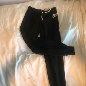 Black Nike jogger sweats