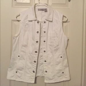 White Jean vest