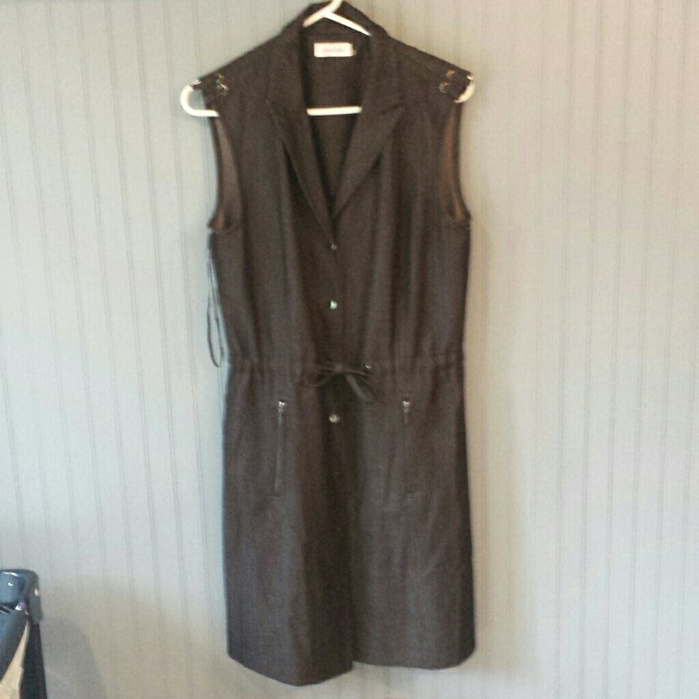 Black denim Calvin Klein dress