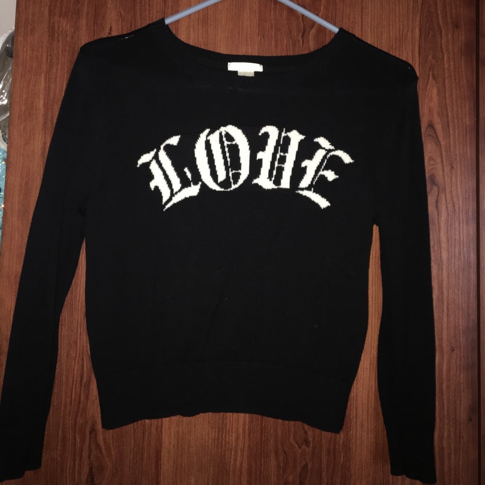 Black Love Sweater