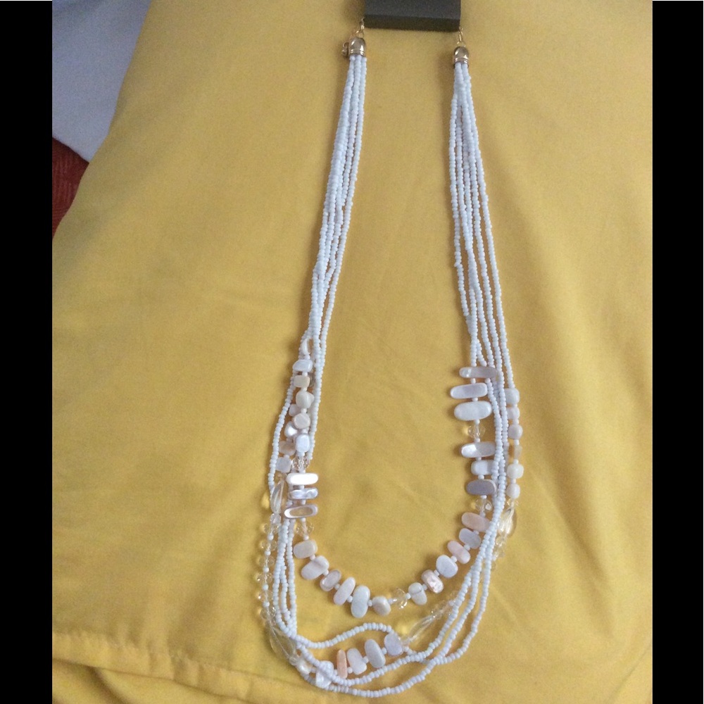 PRICE DROP! White necklace