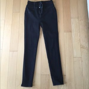 black high rise jeans