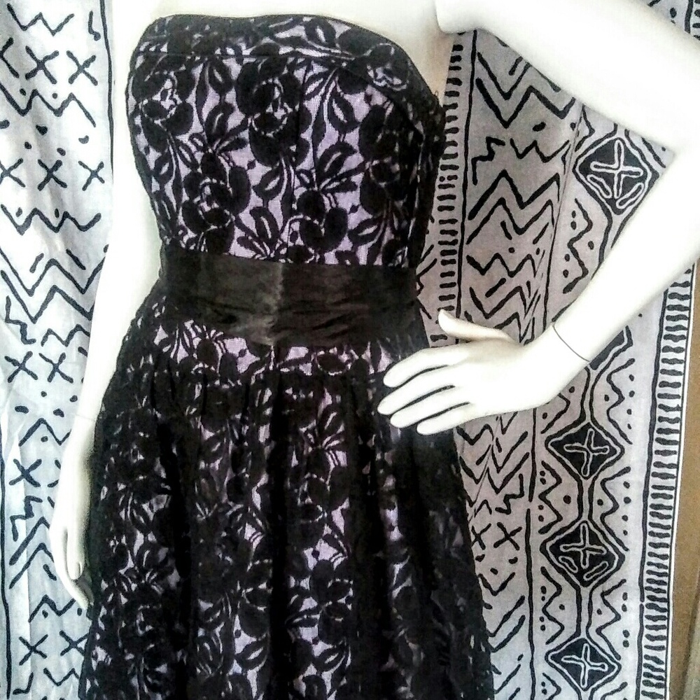 "Appropriate Behaviour" black lacey dress