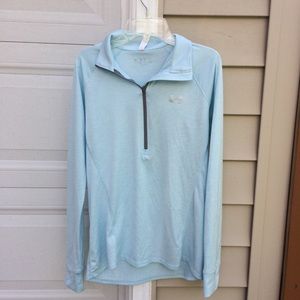 Under Armour light blue Quarter / half zip