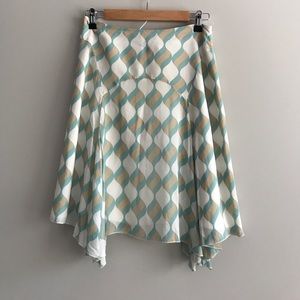 Silk Anthropologie Skirt