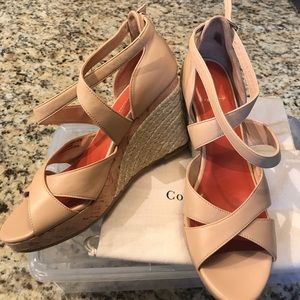 Cole Haan neutral wedges -worn once!