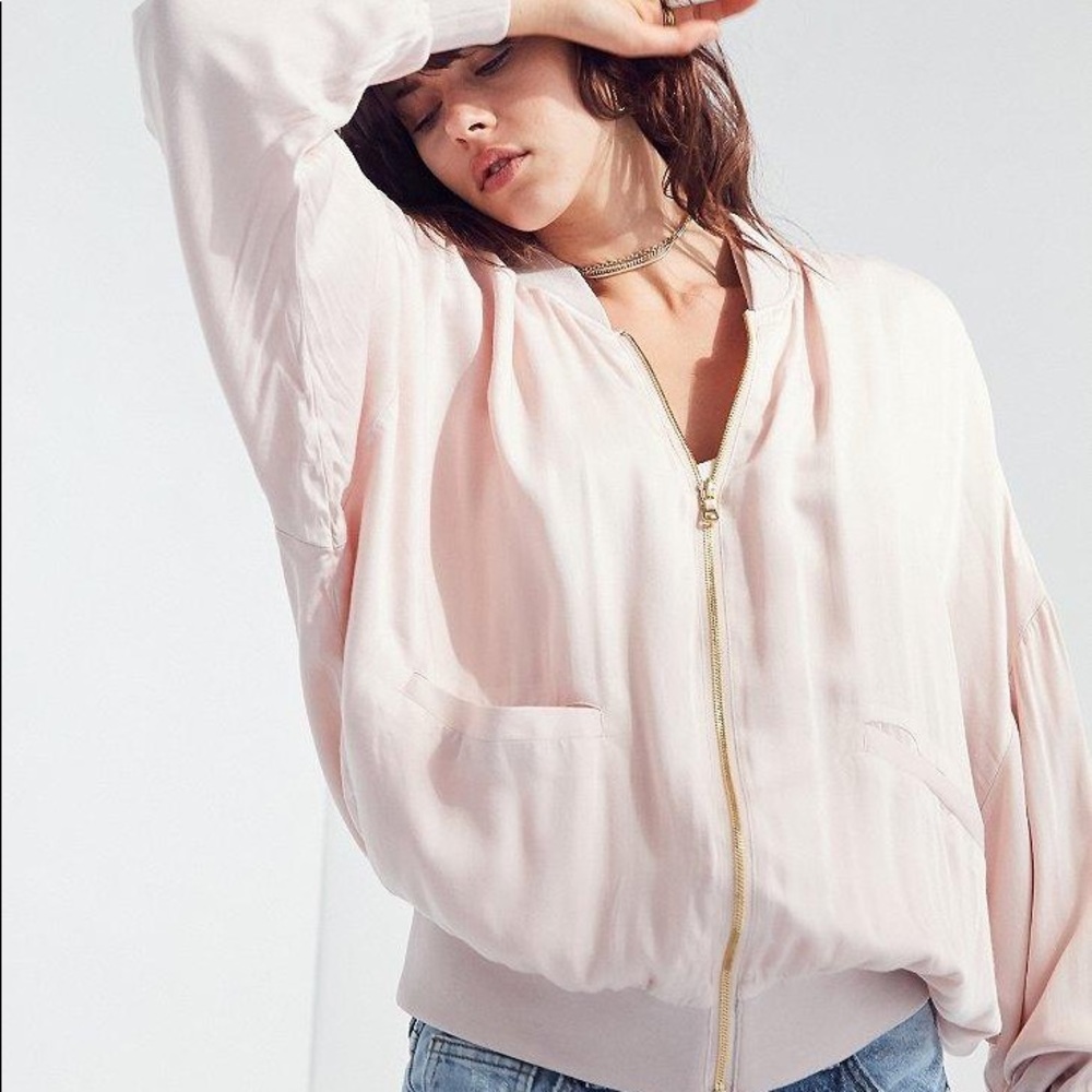 Never Worn Urban Outfitters Dolman Bomber in Nude